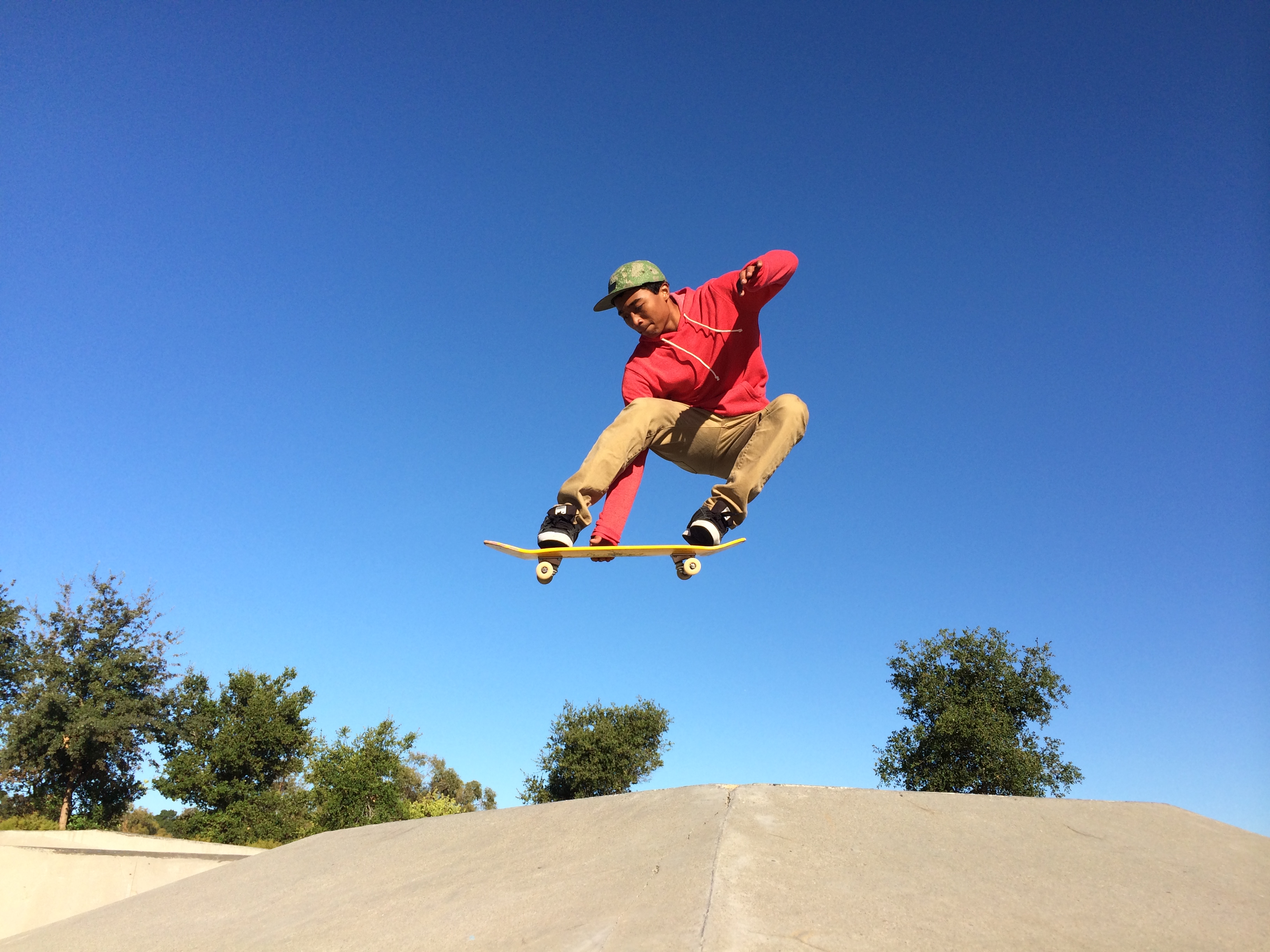 Пример фотографии iPhone 5s скейт